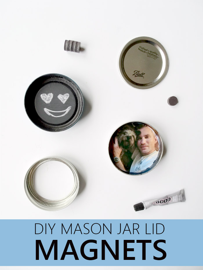 DIY Mason Jar Lid Magnets