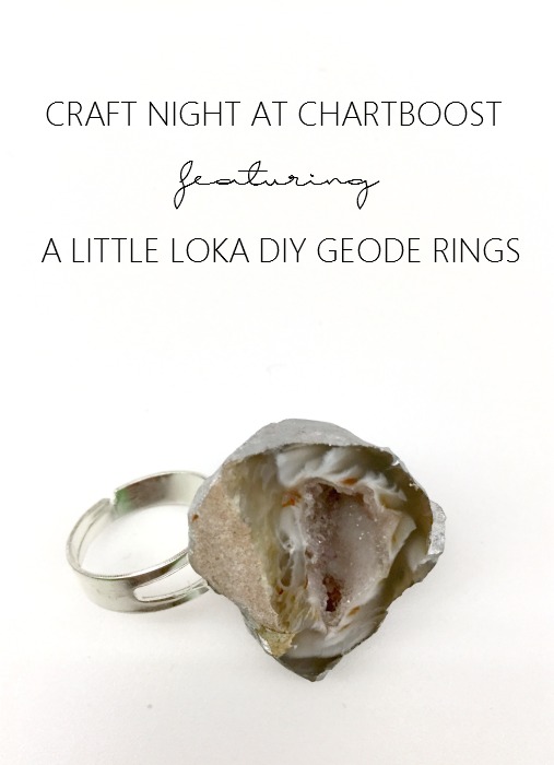 Craft Night at Chartboost feat. A Little Loka Geode Rings