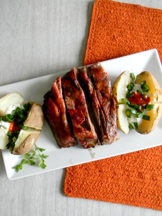 Spicy Grilled Chipotle Ribs and Potatoes