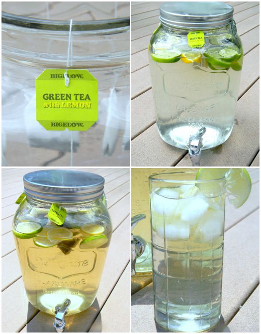 Lemon-Lime Green Sun Tea