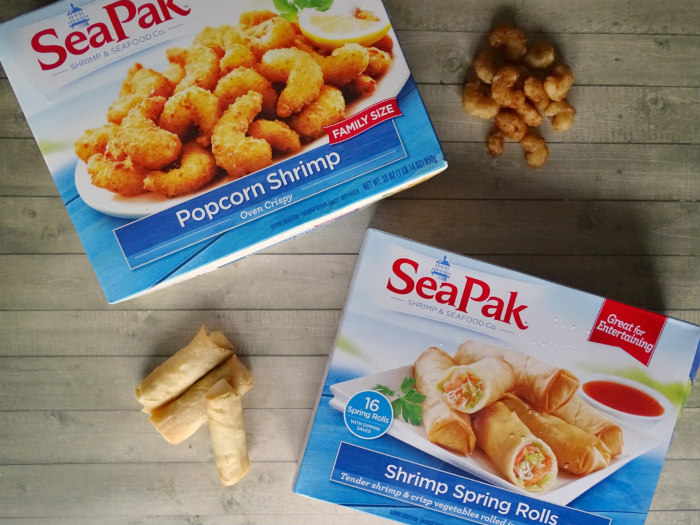 SeaPak Popcorn Shrimp and Spring Rolls