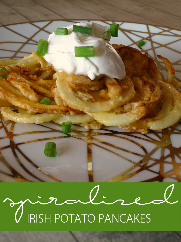 Spiralized Irish Potato Pancakes