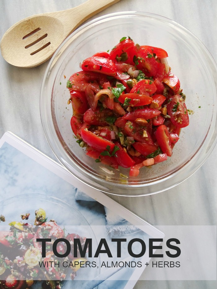 Tomatoes with Capers, Almonds, and Herbs