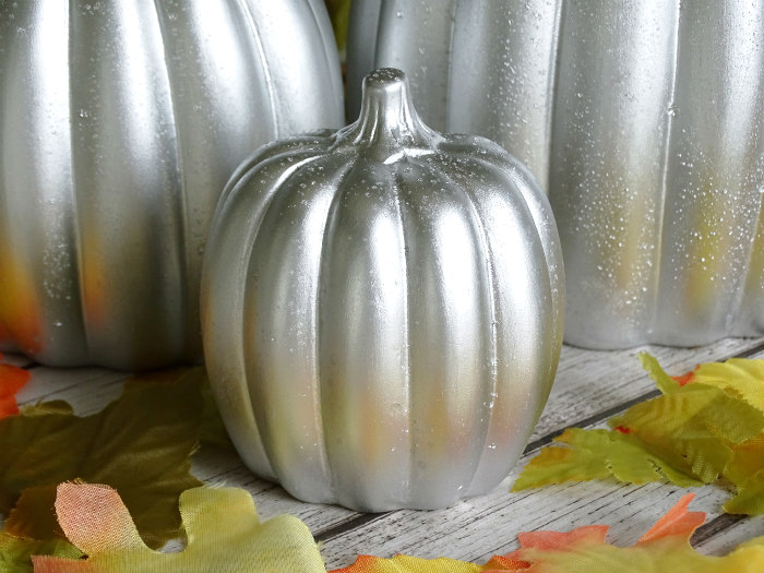 DIY Mercury Glass Pumpkins