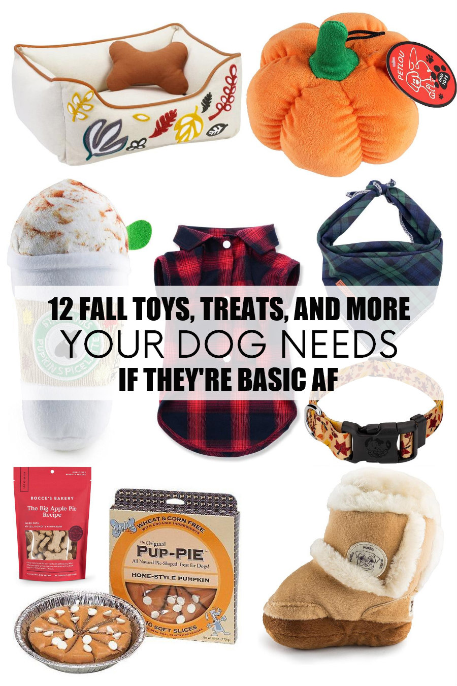 fall dog toys, treats, and more