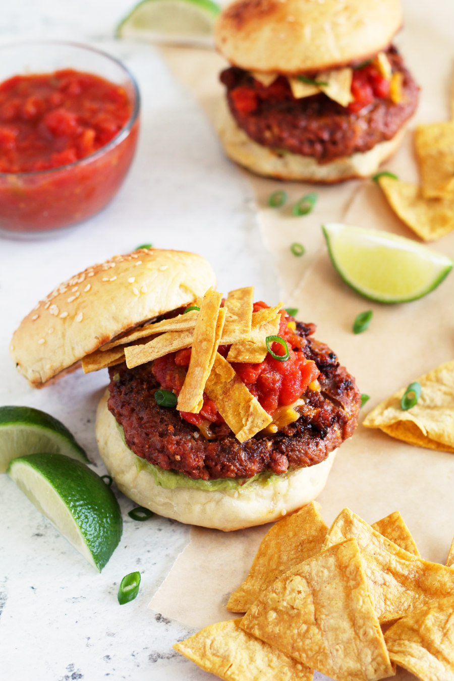 spicy beyond meat taco burger
