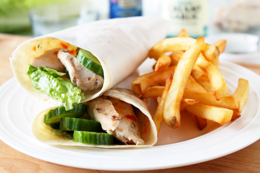 Copycat Sweet Chili Grilled Chicken Wrap
