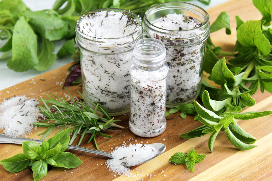 How to Make Herb Salt and Sugar