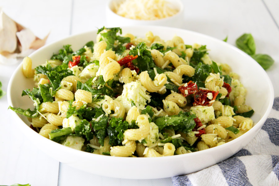 Mediterranean Kale Pasta Salad