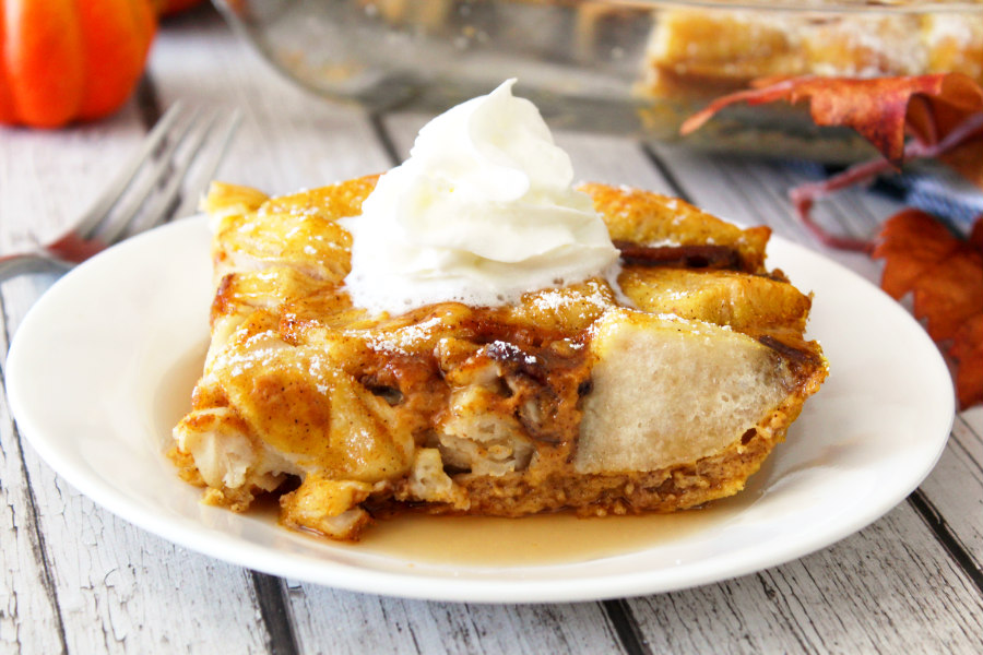 Easy Pumpkin Spice French Toast Bake