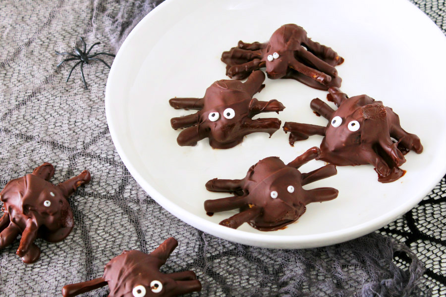 Chocolate Covered Date Spiders