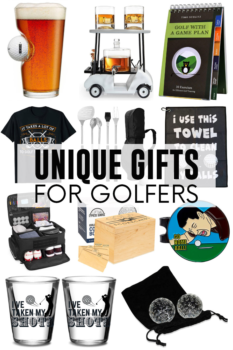 Unique golf gifts from Amazon for golfers.